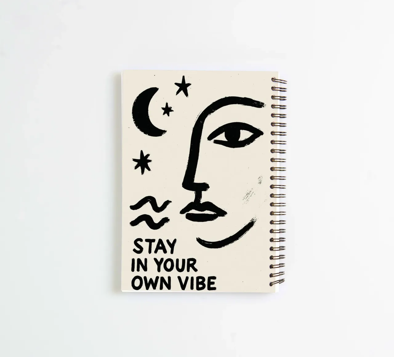 Stay In Your Own Vibe spiral notebook by treechild