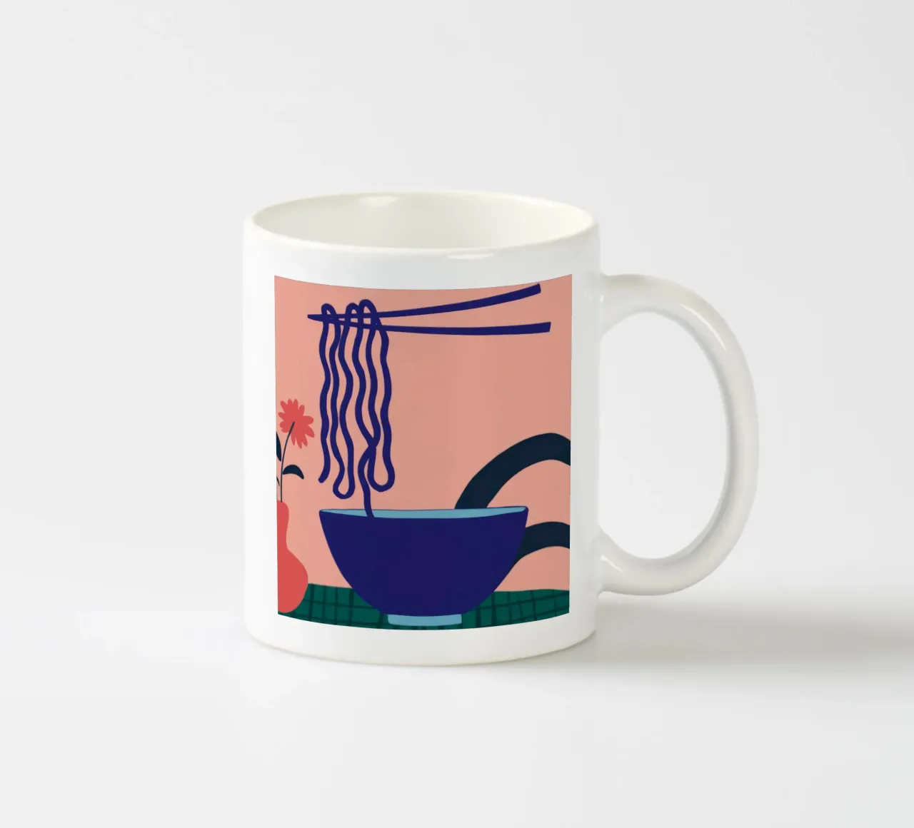 Ciotola di noodle Bloom tazza in ceramica da Muse Artworks