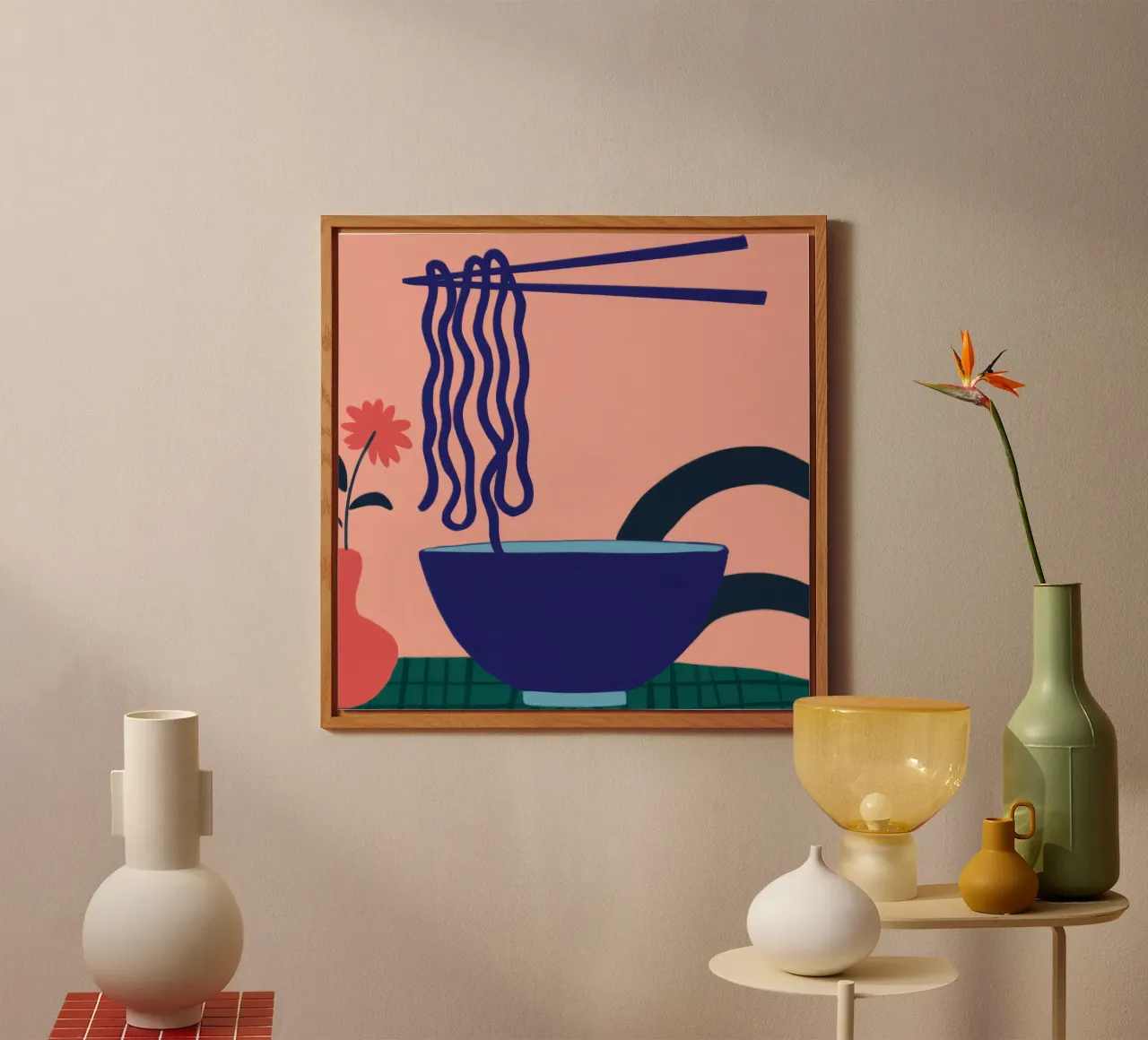Ciotola di noodle Bloom alluminio dibond da Muse Artworks