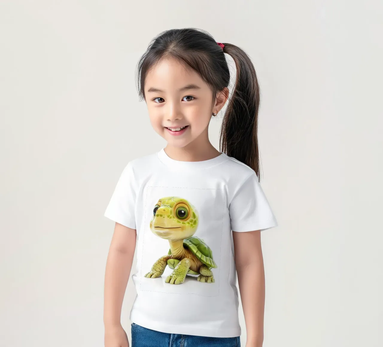 On the Move: A Charming Box Turtle in Nature kids t-shirt by DesignDoodle