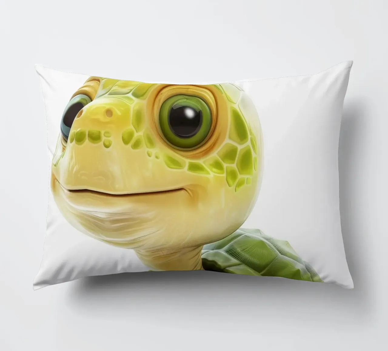 On the Move: A Charming Box Turtle in Nature decorative cushion by DesignDoodle