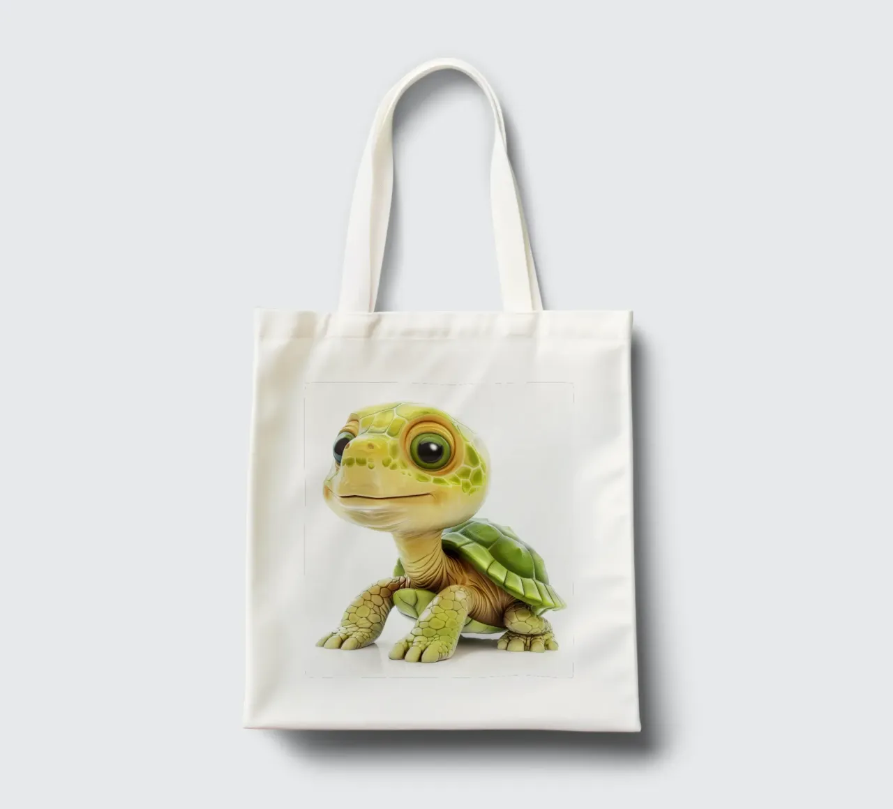 On the Move: A Charming Box Turtle in Nature tote bag by DesignDoodle