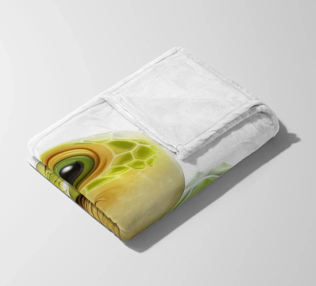 On the Move: A Charming Box Turtle in Nature fleece blanket by DesignDoodle
