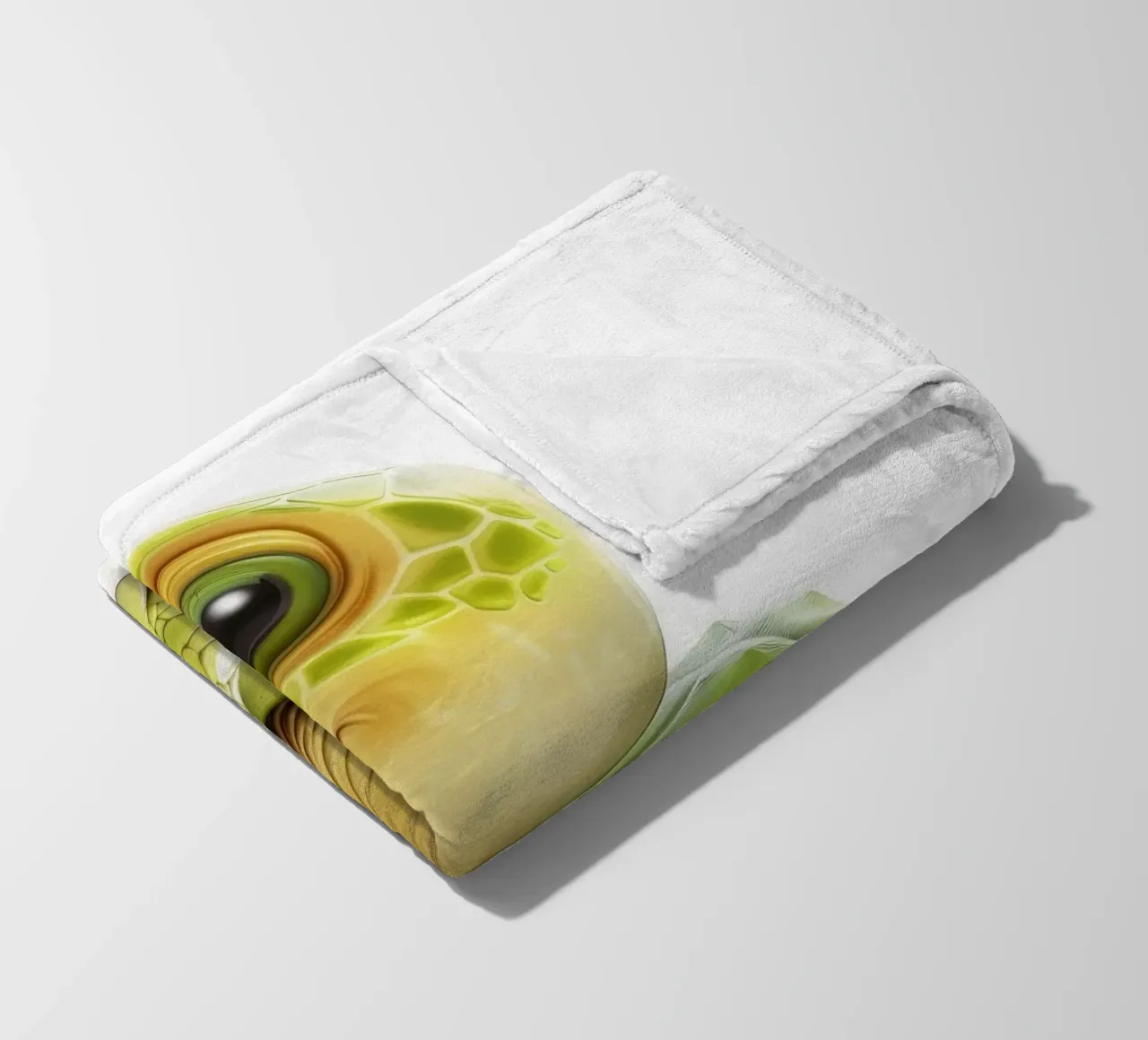 On the Move: A Charming Box Turtle in Nature fleece blanket by DesignDoodle