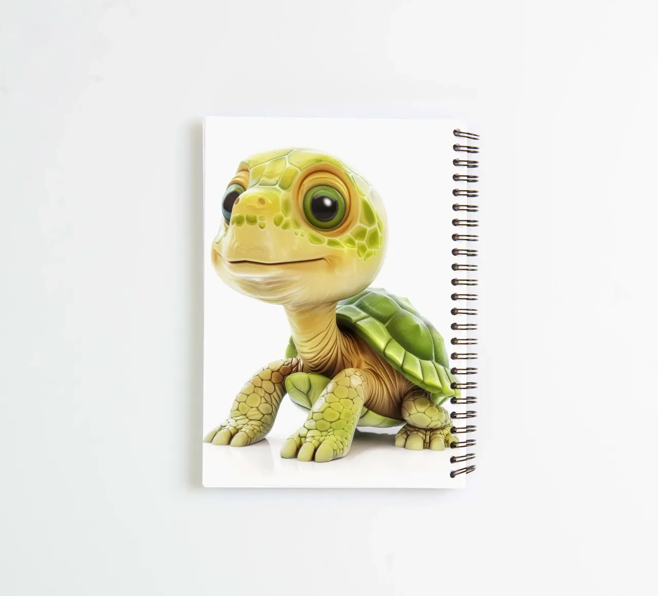 On the Move: A Charming Box Turtle in Nature spiral notebook by DesignDoodle