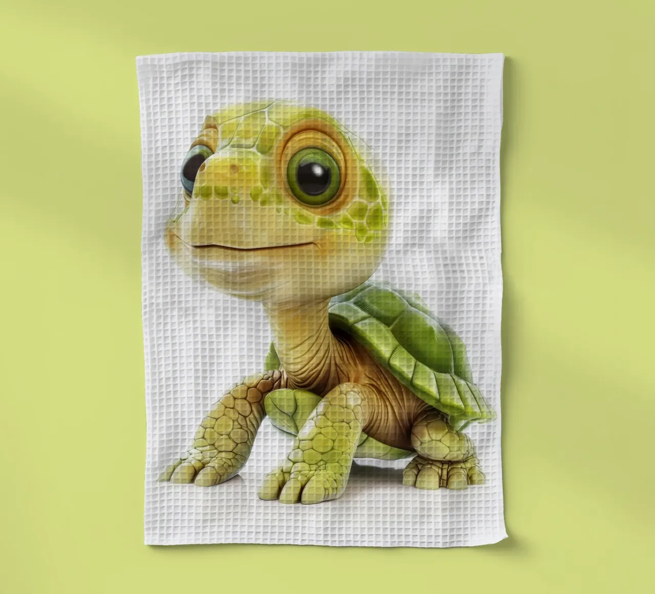 On the Move: A Charming Box Turtle in Nature tea towel by DesignDoodle