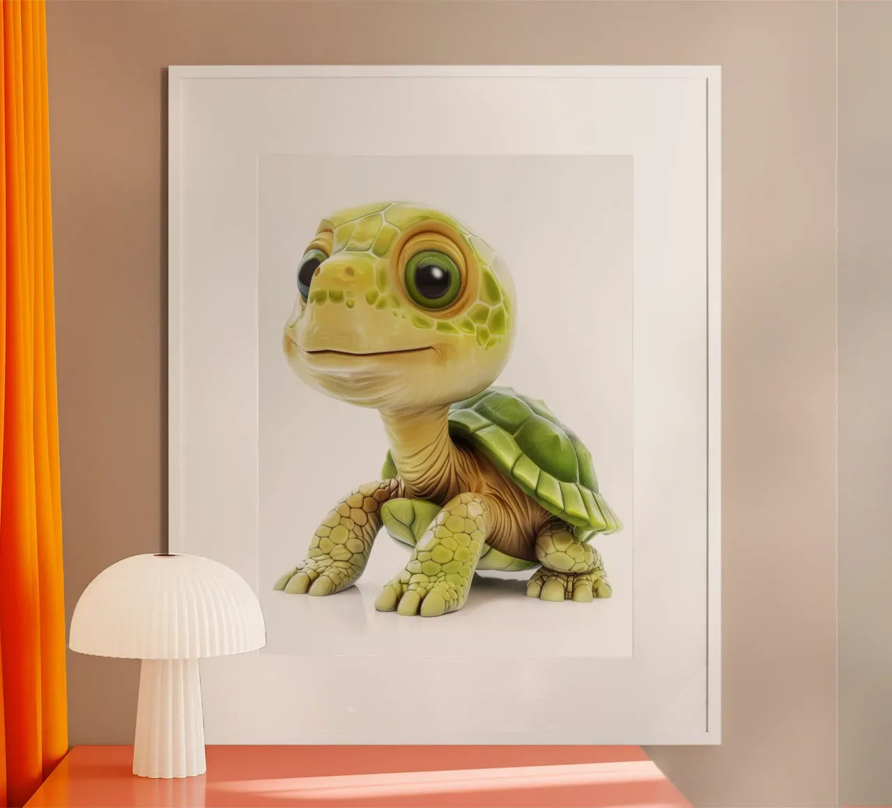 On the Move: A Charming Box Turtle in Nature hahnemühle by DesignDoodle