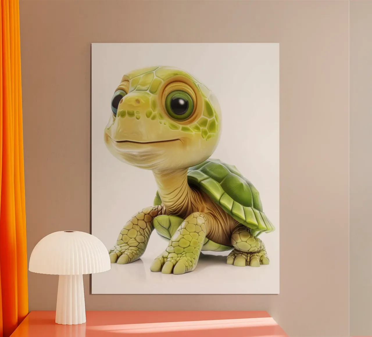 On the Move: A Charming Box Turtle in Nature hahnemühle by DesignDoodle