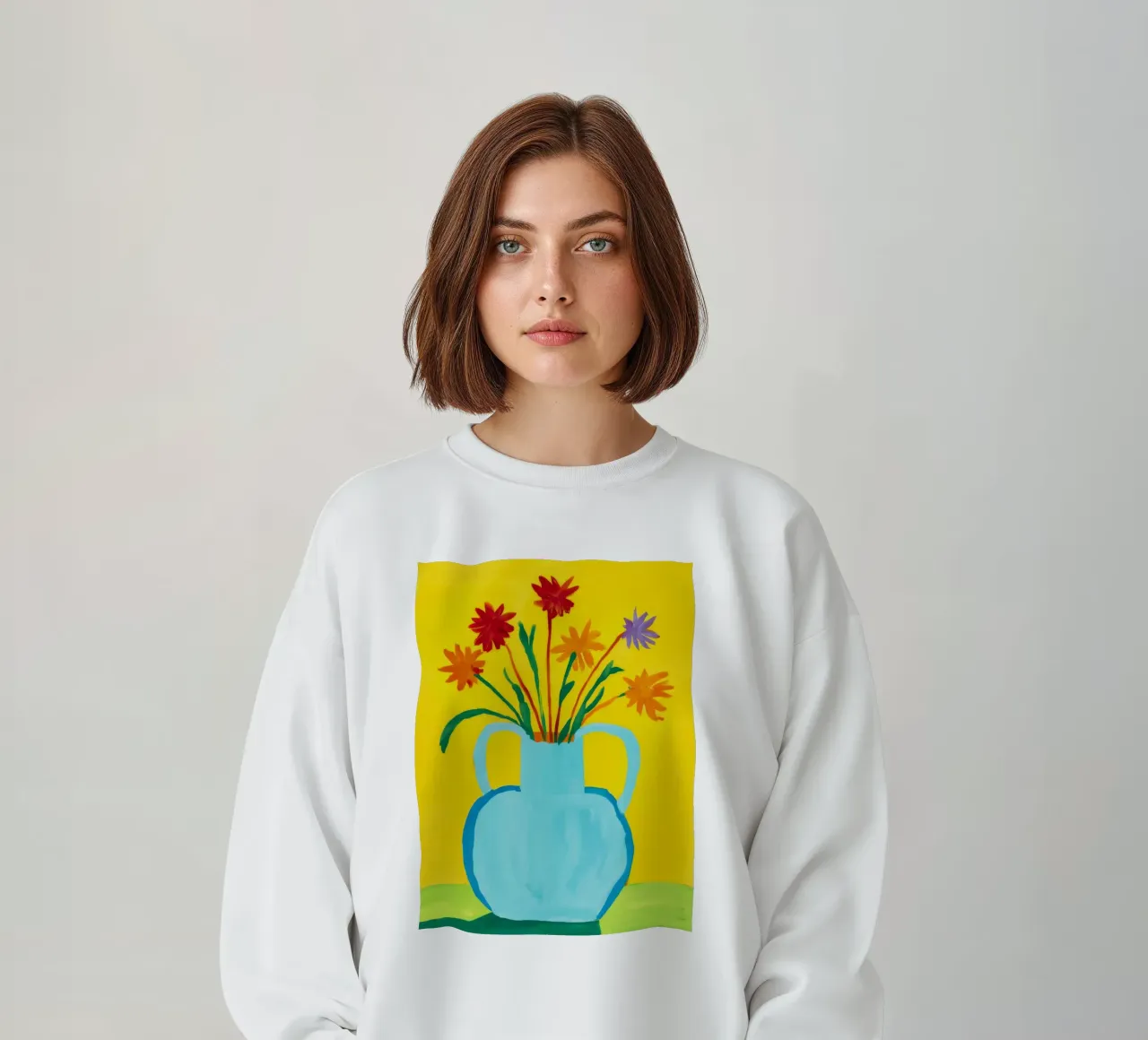 Gioia con manico giallo felpa da Pan Denim