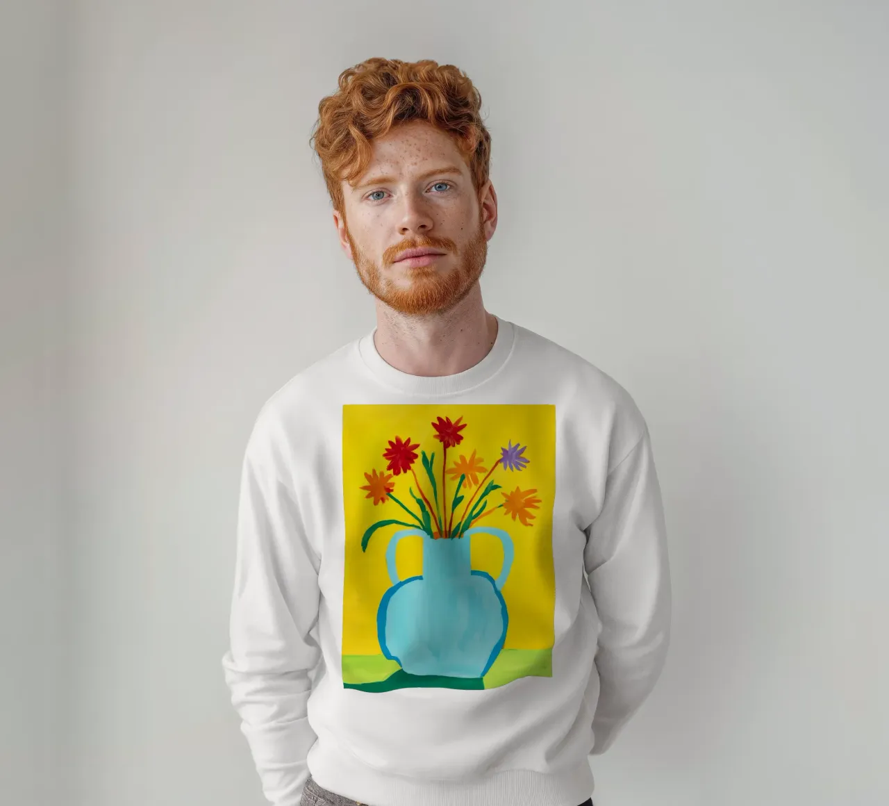 Gioia con manico giallo felpa da Pan Denim