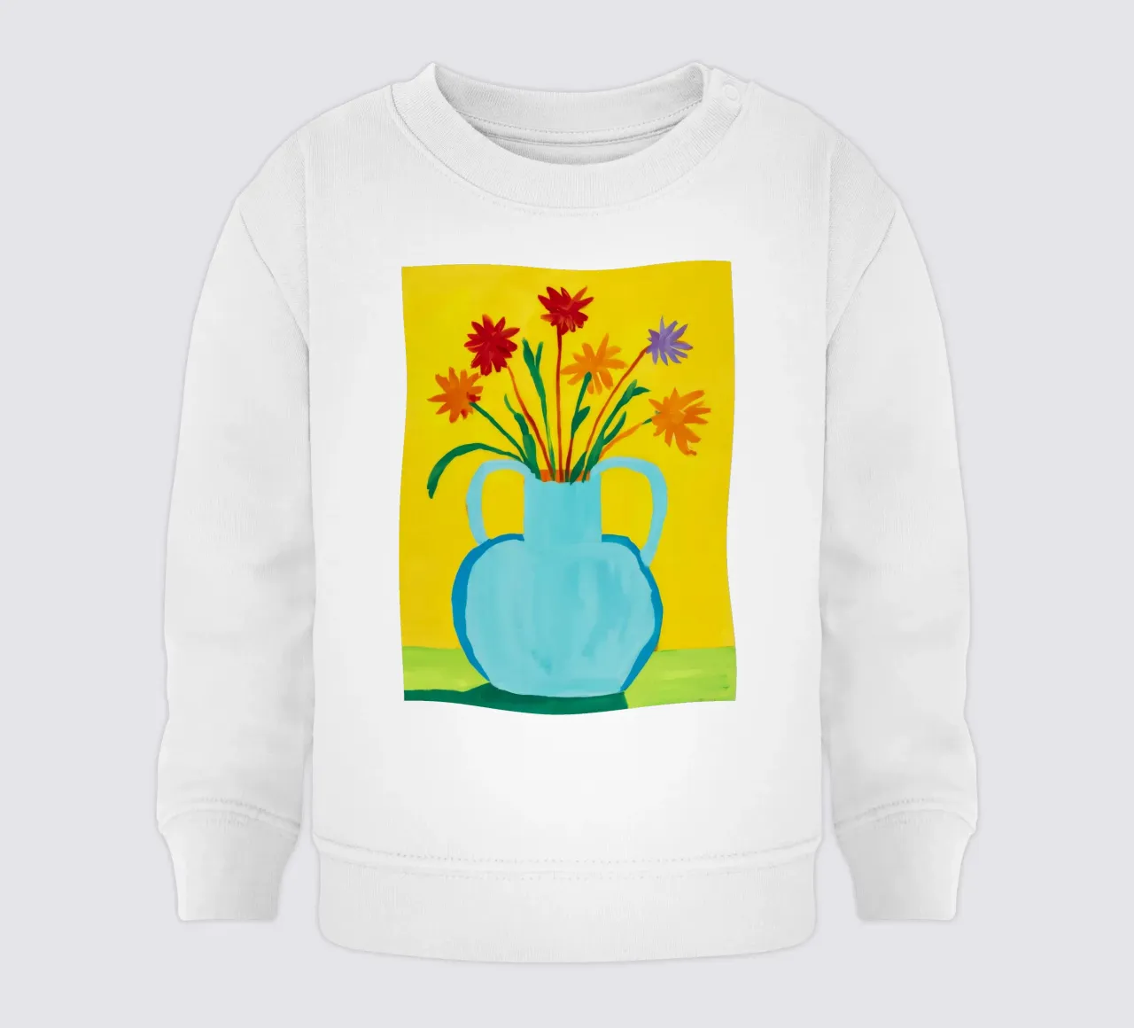 Gioia con manico giallo felpa neonato da Pan Denim