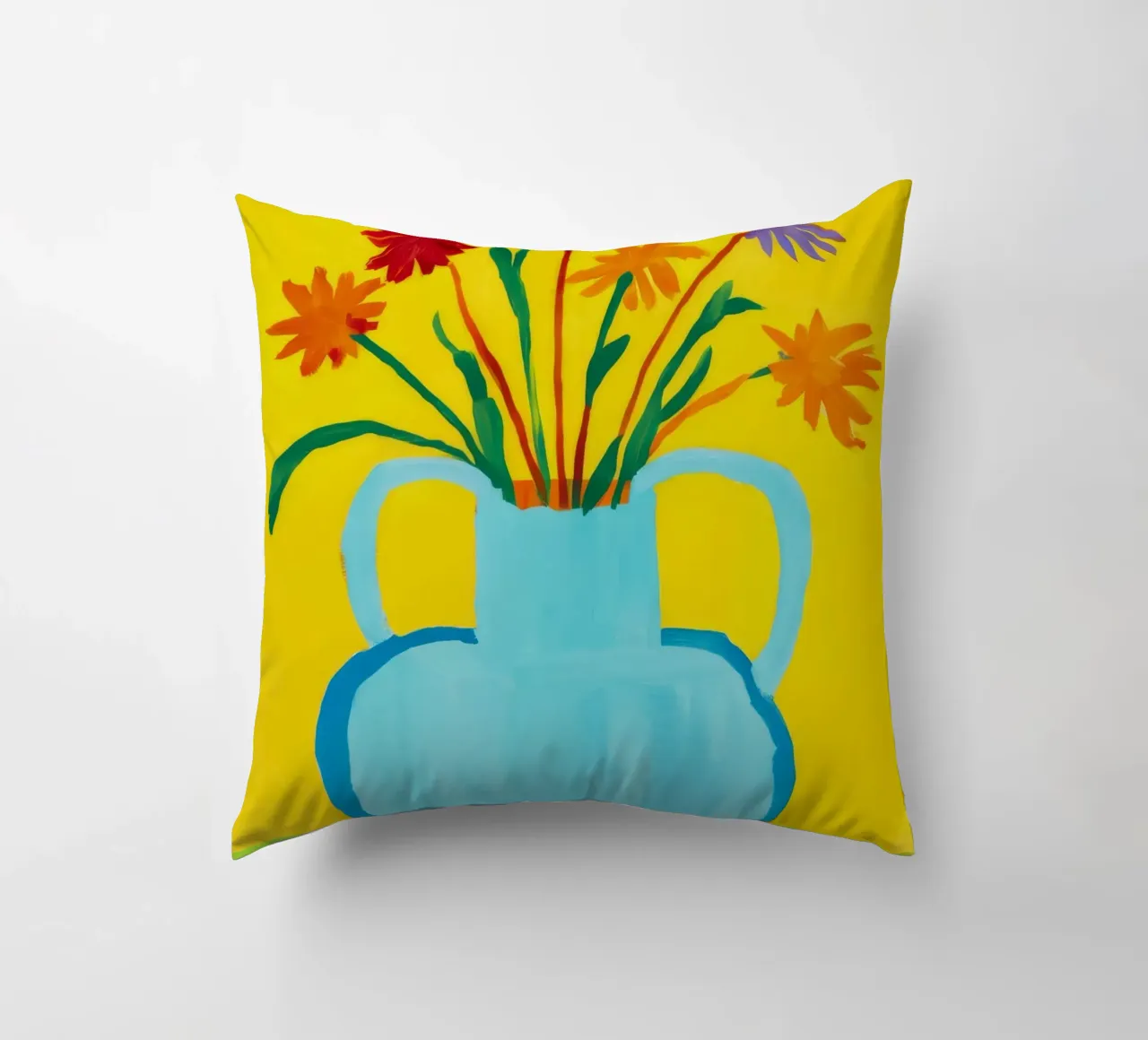 Gioia con manico giallo cuscino da Pan Denim