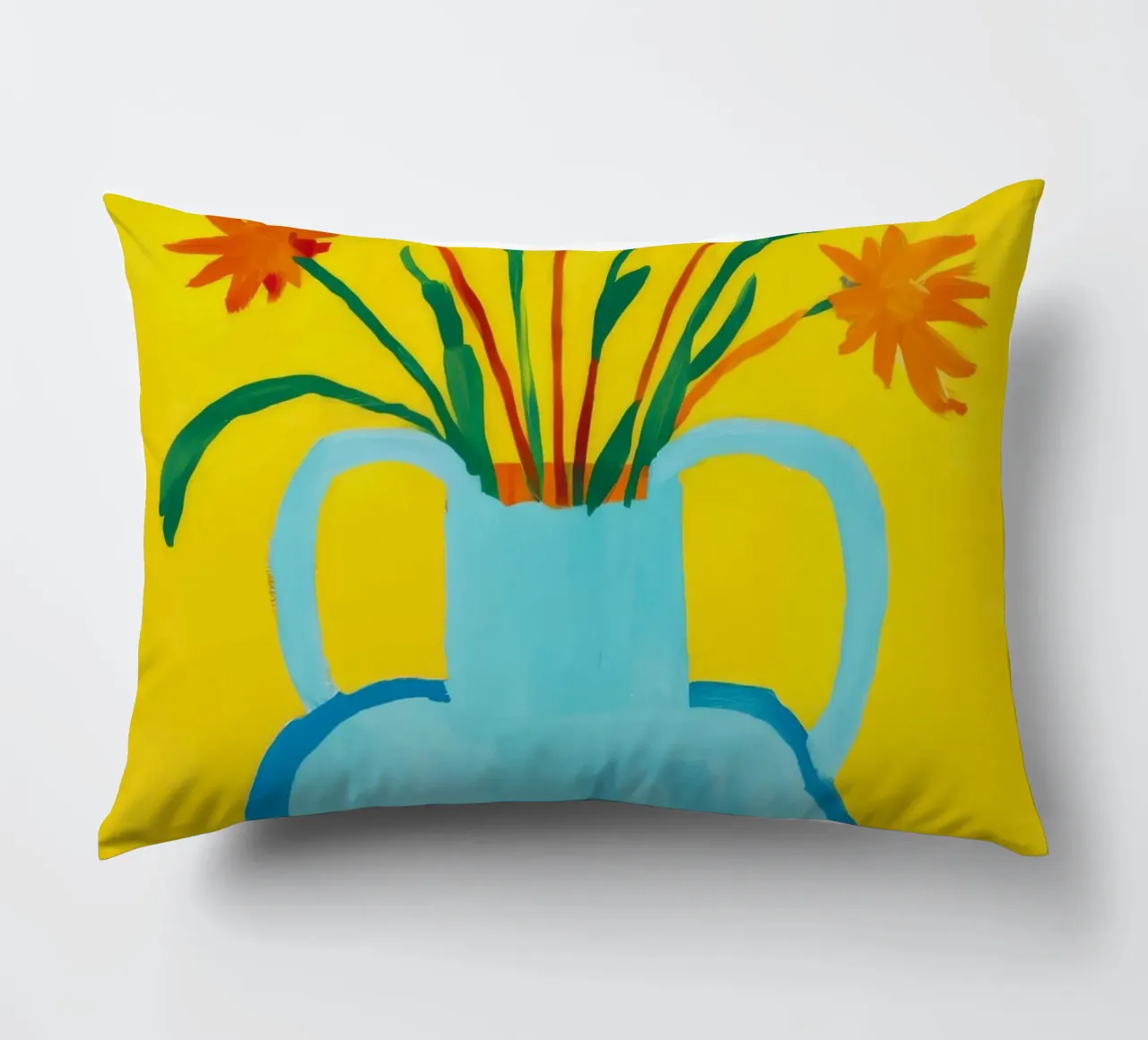 Gioia con manico giallo cuscino da Pan Denim