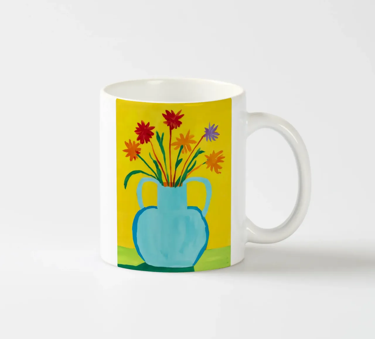 Gioia con manico giallo tazza in ceramica da Pan Denim