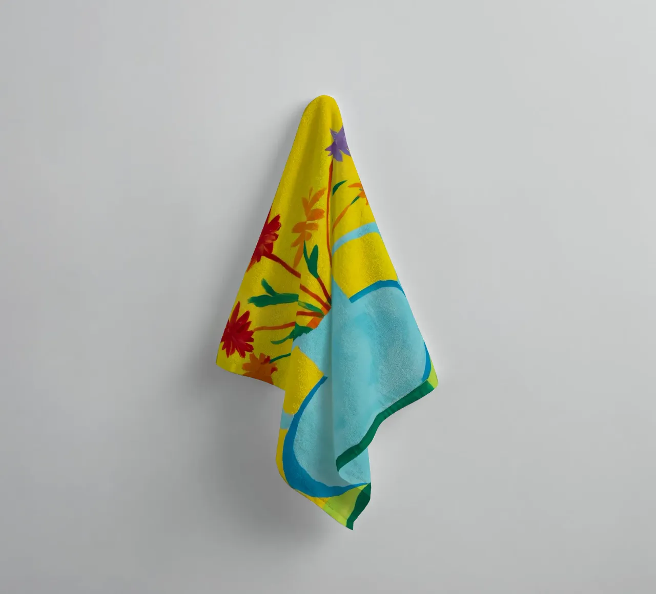 Joie à poignée jaune serviette de bain de Pan Denim