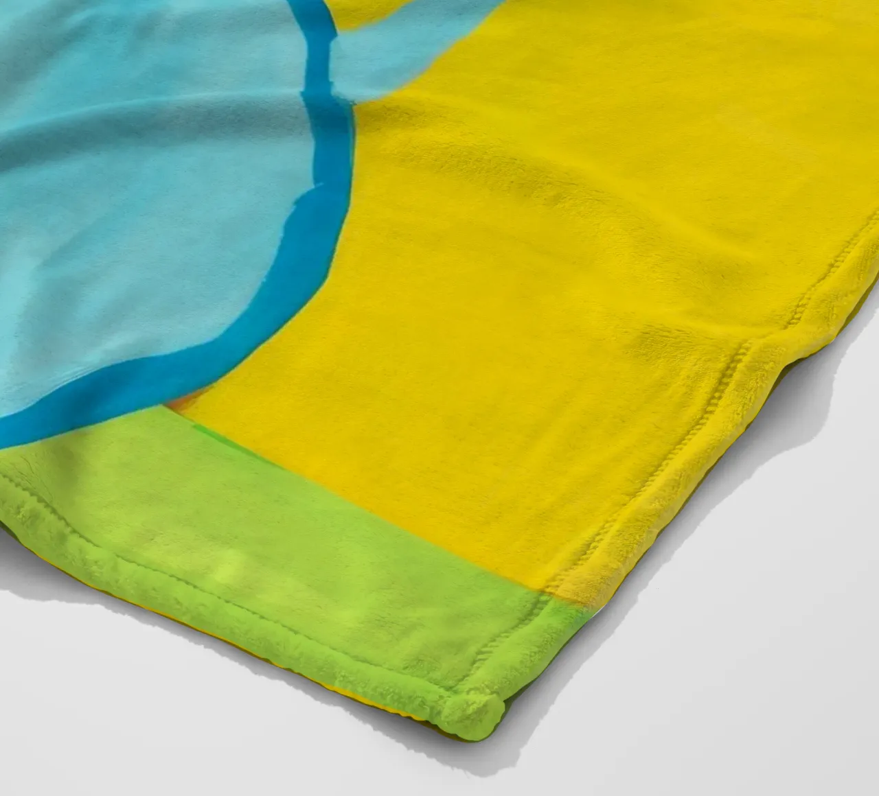 Gioia con manico giallo coperta in pile da Pan Denim