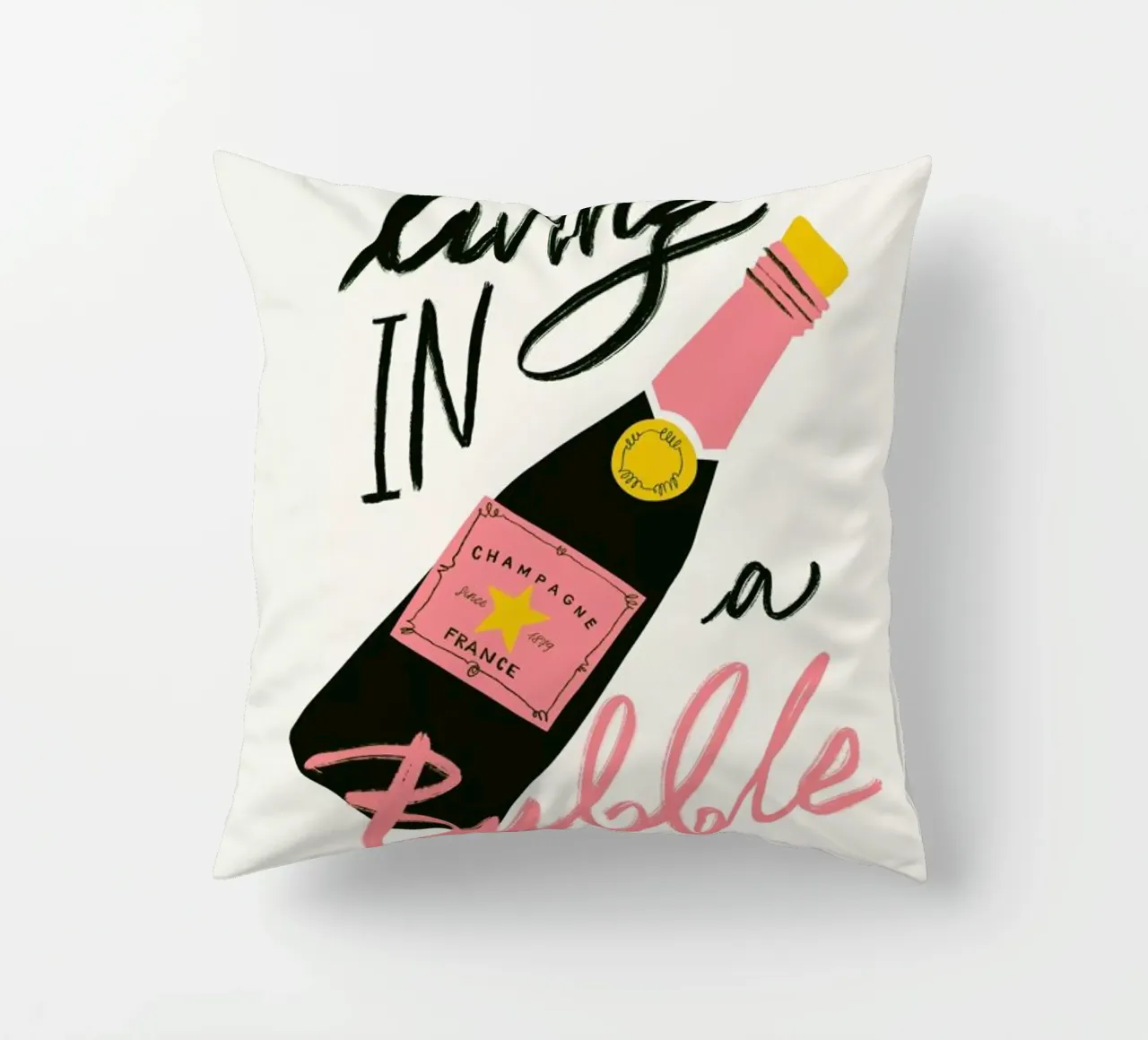 Living In a Bubble cuscino da Pure