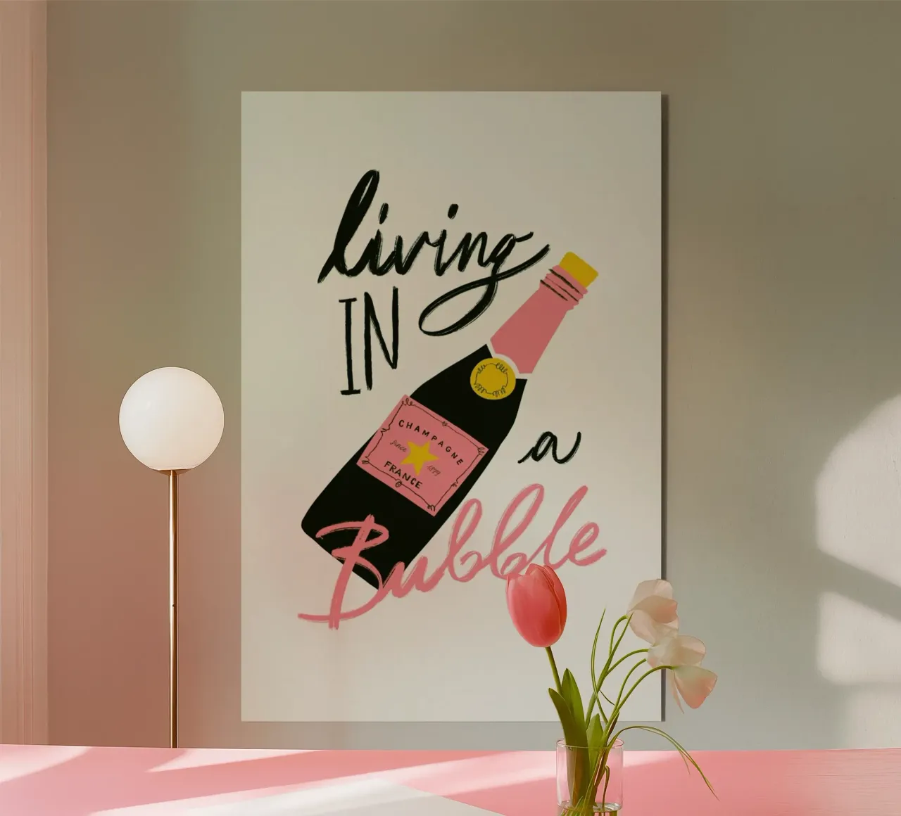 Living In a Bubble alluminio dibond da Pure