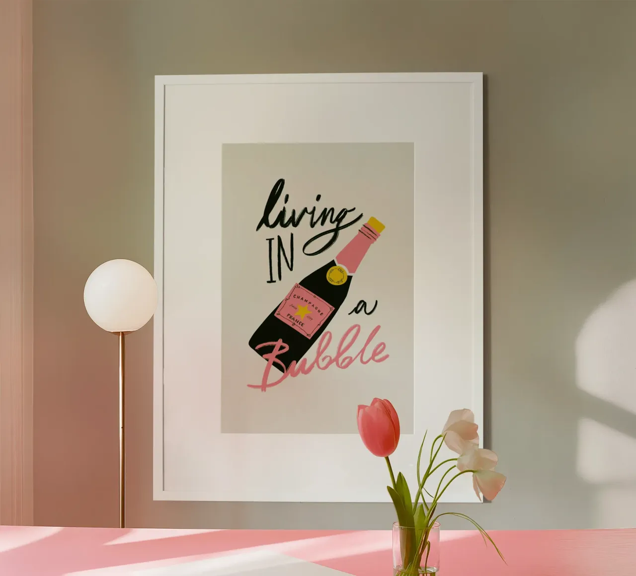 Living In a Bubble hahnemühle van Pure