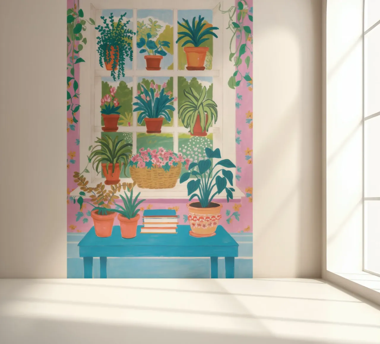 Window Box Garden fotobehang van FadeAura