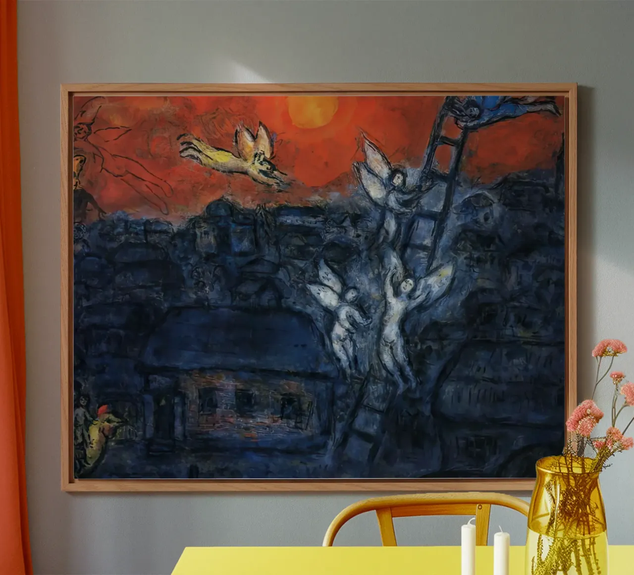 MArch Chagall La scala di Giacobbe alluminio dibond da MC Exhebition