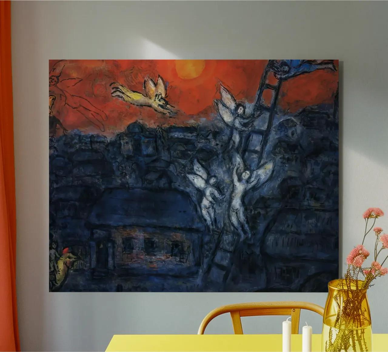 MArch Chagall La scala di Giacobbe alluminio dibond da MC Exhebition