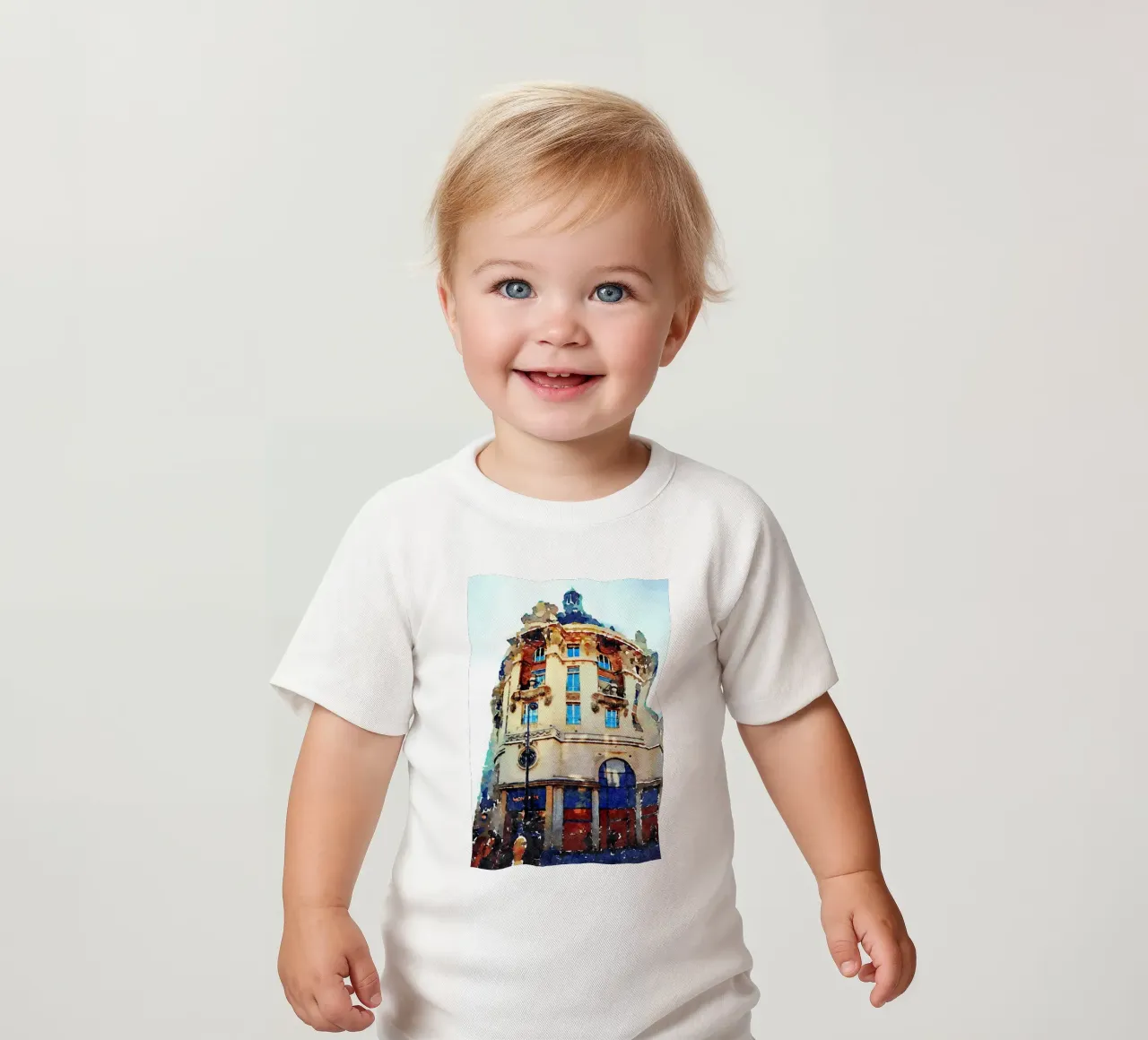In Paris baby t-shirt by Massimo Frascogna