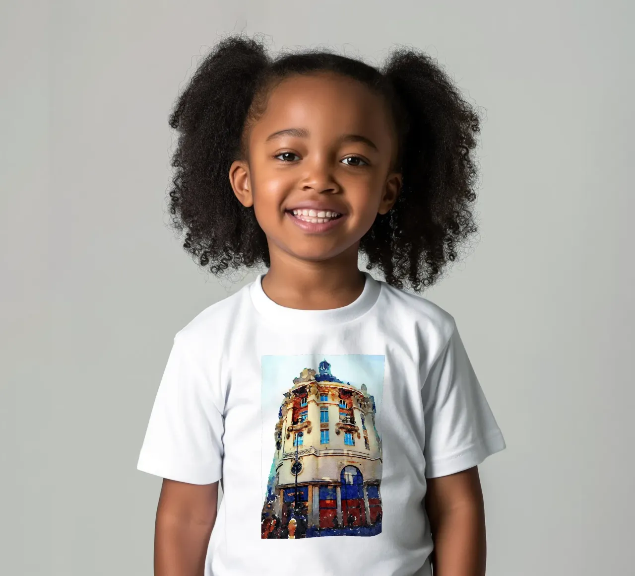 In Paris kids t-shirt by Massimo Frascogna