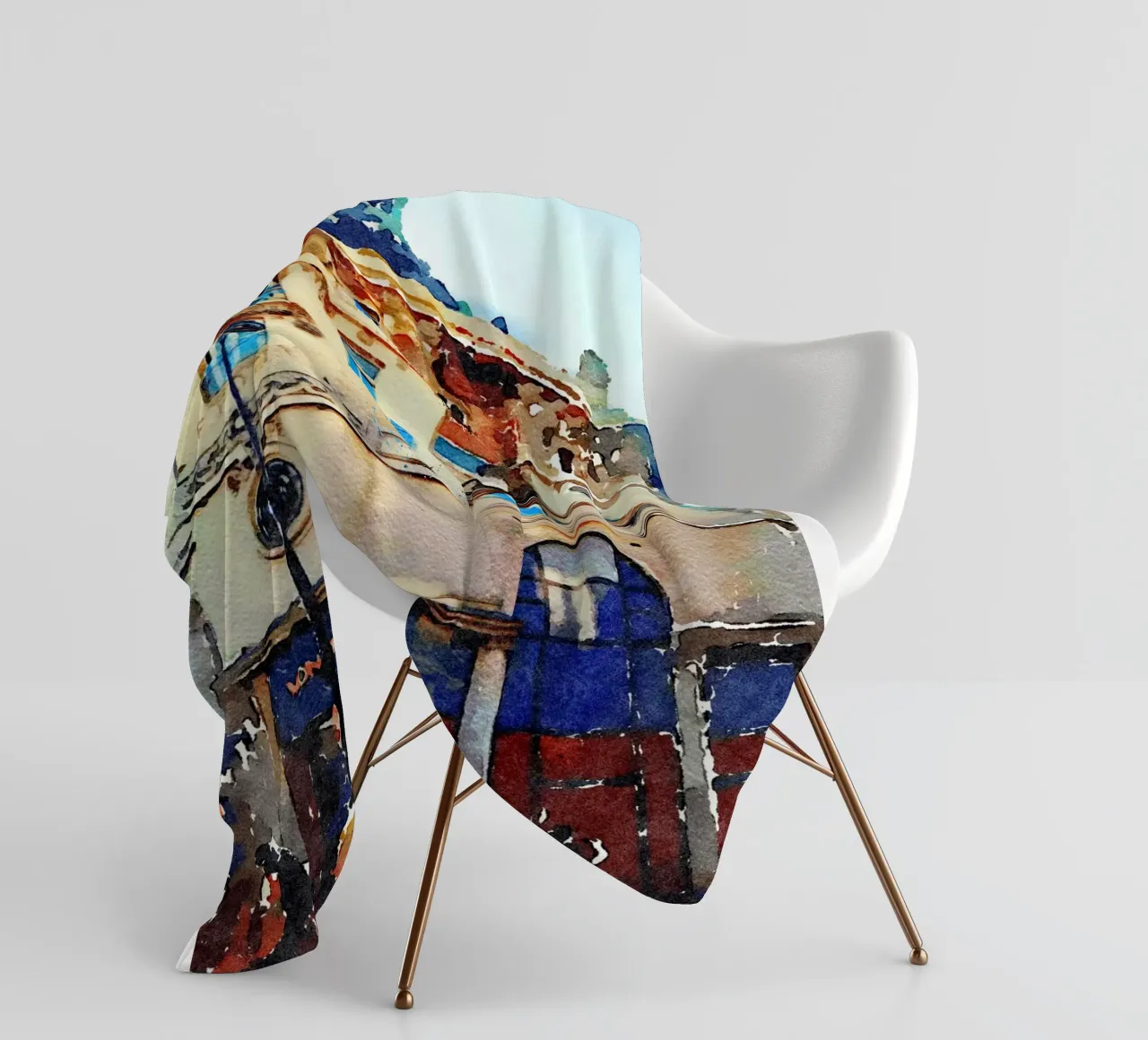 In Paris fleece blanket by Massimo Frascogna