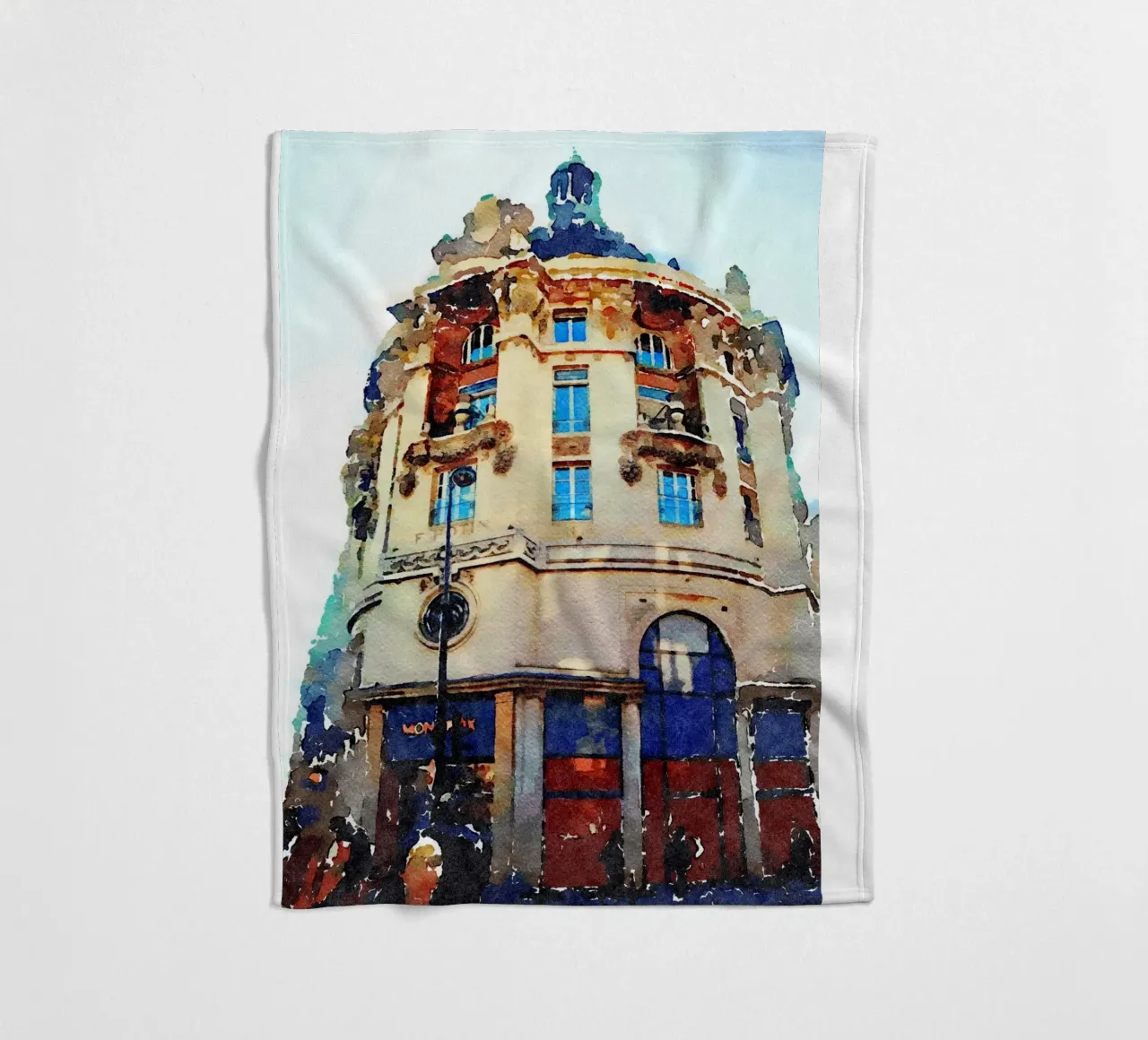 In Paris fleece blanket by Massimo Frascogna