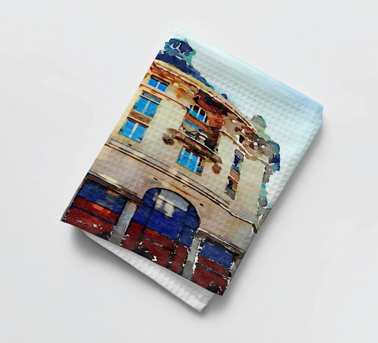 In Paris tea towel by Massimo Frascogna