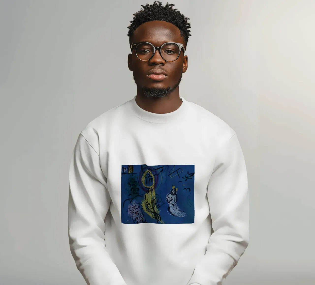 March Chagall Moses with the Burning Bush sweatshirt by MC Exhebition