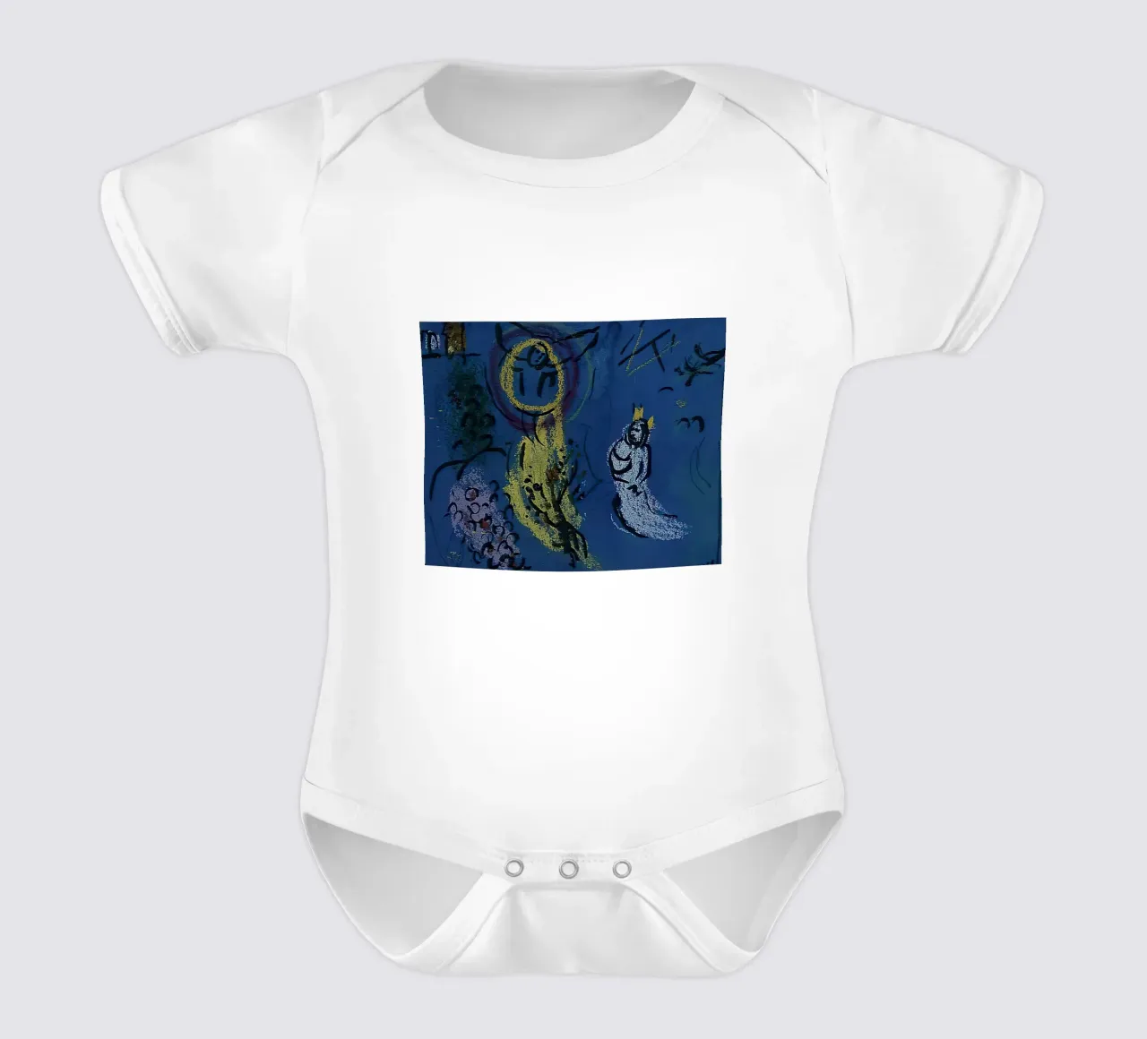 März Chagall Moses mit dem brennenden Dornbusch Kurzarm Babybody von MC Exhebition