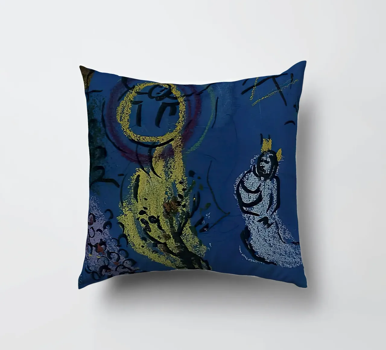 March Chagall Moses with the Burning Bush decorative cushion by MC Exhebition