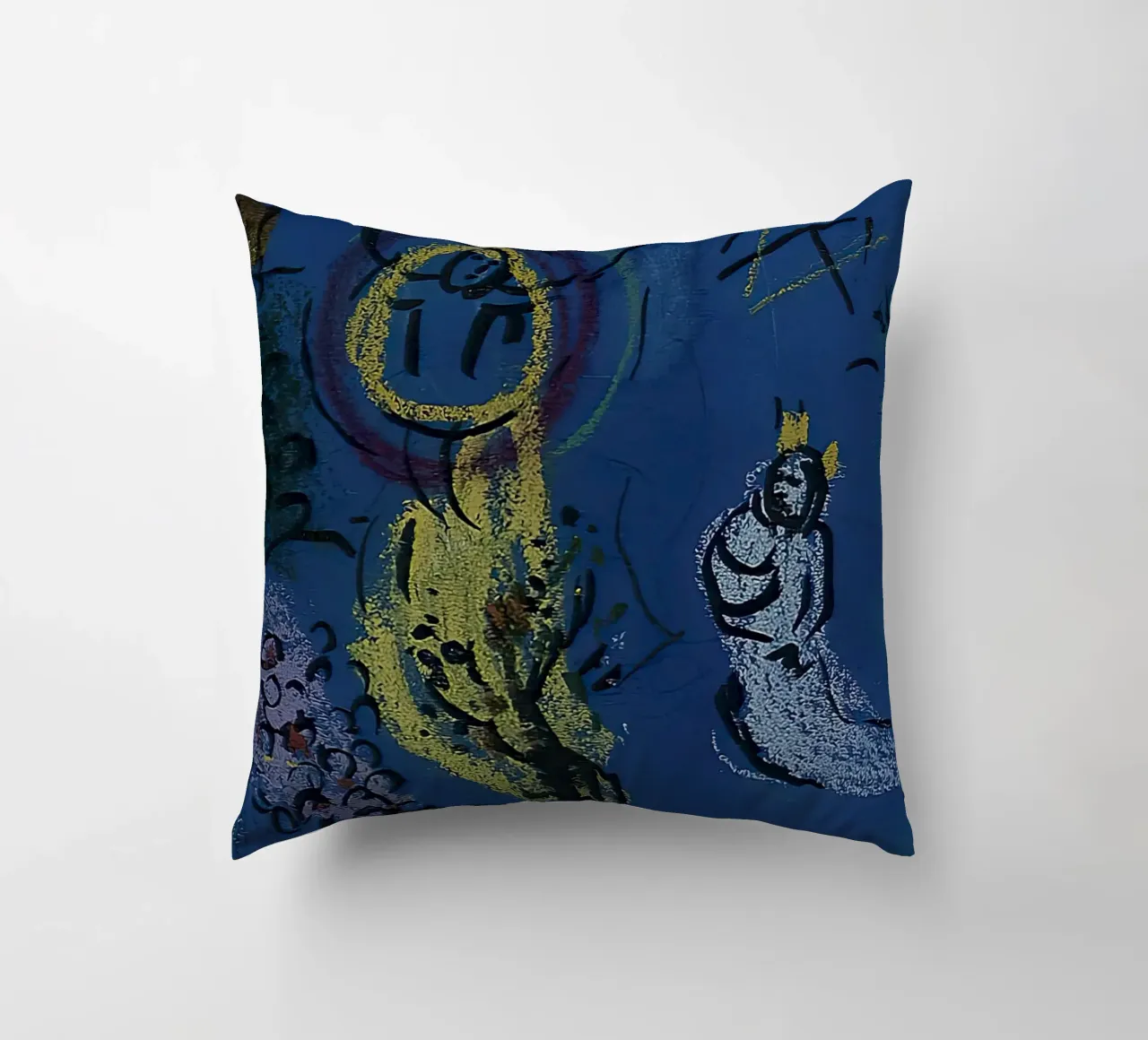 March Chagall Moses with the Burning Bush decorative cushion by MC Exhebition