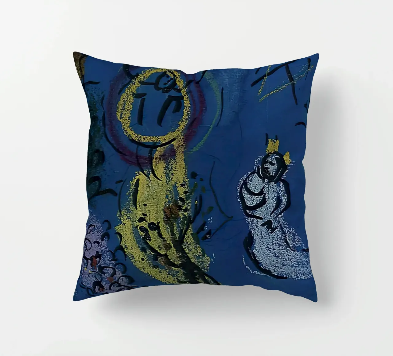 March Chagall Moses with the Burning Bush decorative cushion by MC Exhebition