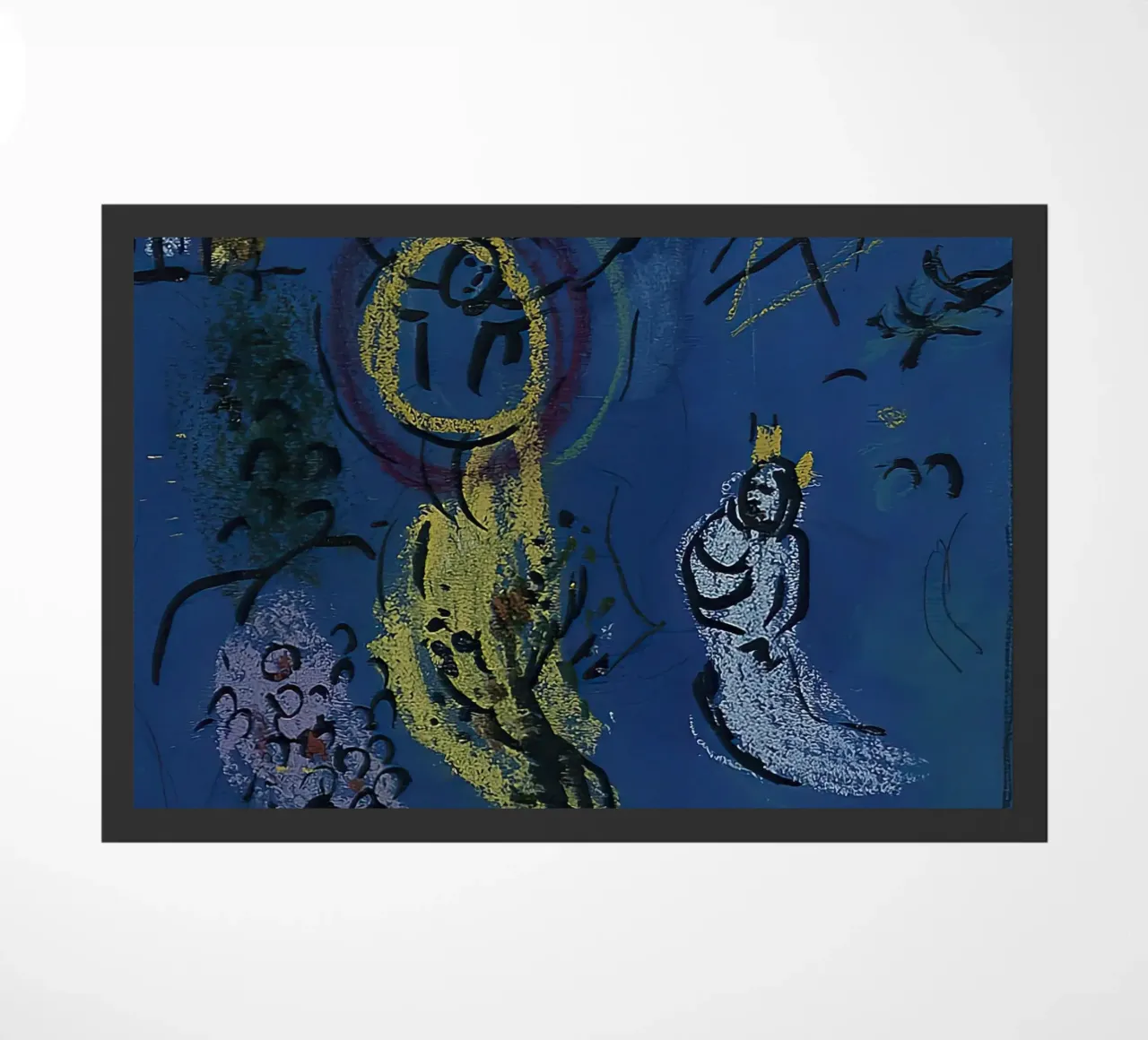 Mars Chagall Moïse au buisson ardent paillasson de MC Exhebition