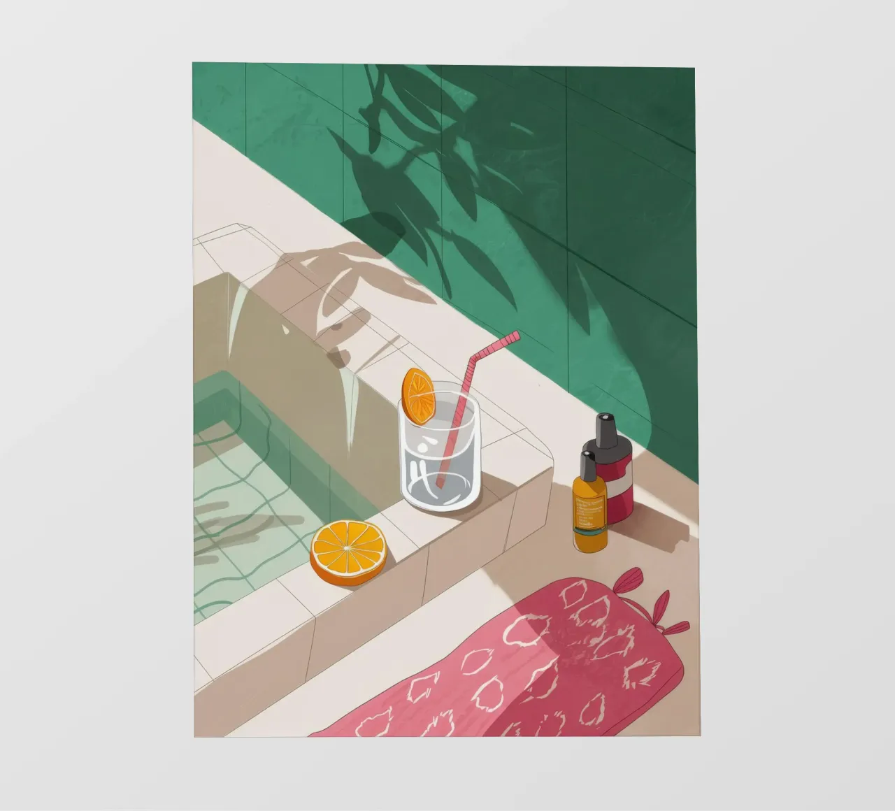 Sunbathing Shadow Play photo wallpaper by Muse Artworks