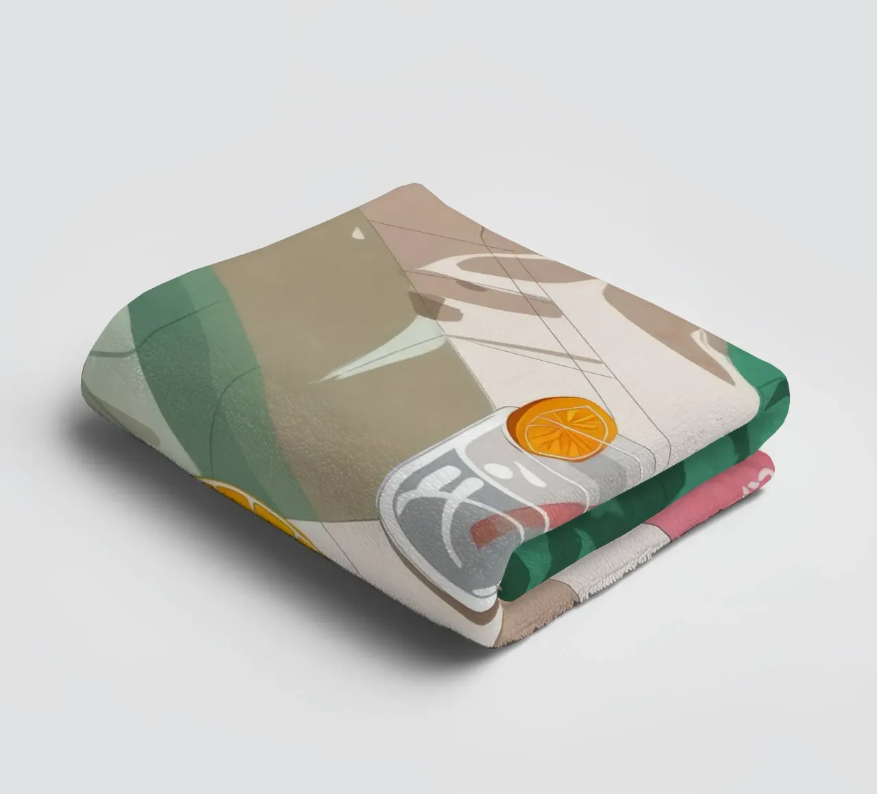 Prendere il sole Gioco di ombre asciugamano da bagno da Muse Artworks