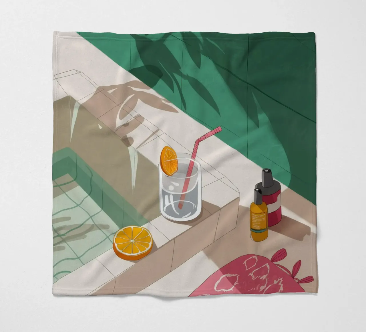 Prendere il sole Gioco di ombre coperta in pile da Muse Artworks