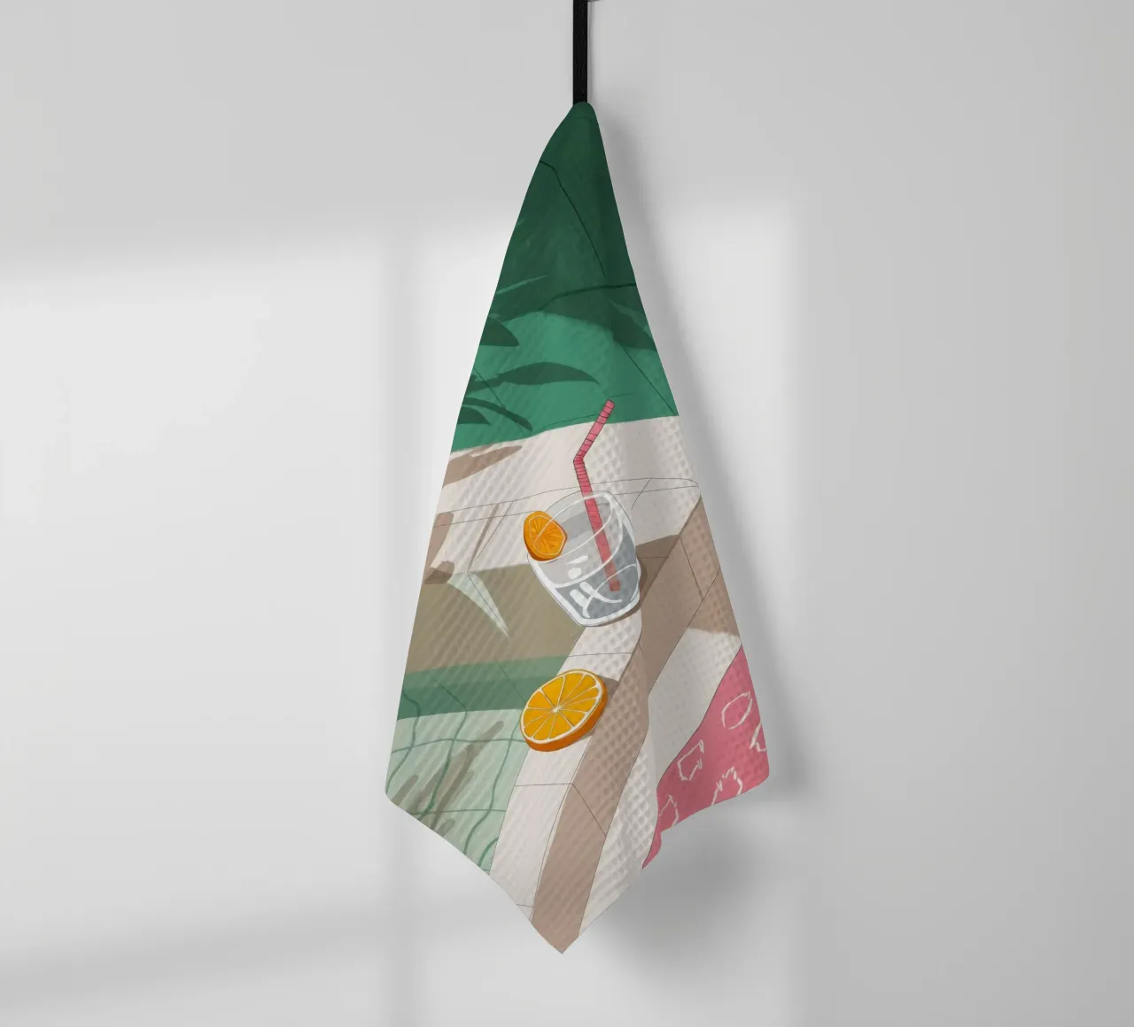 Prendere il sole Gioco di ombre canovaccio da cucina da Muse Artworks