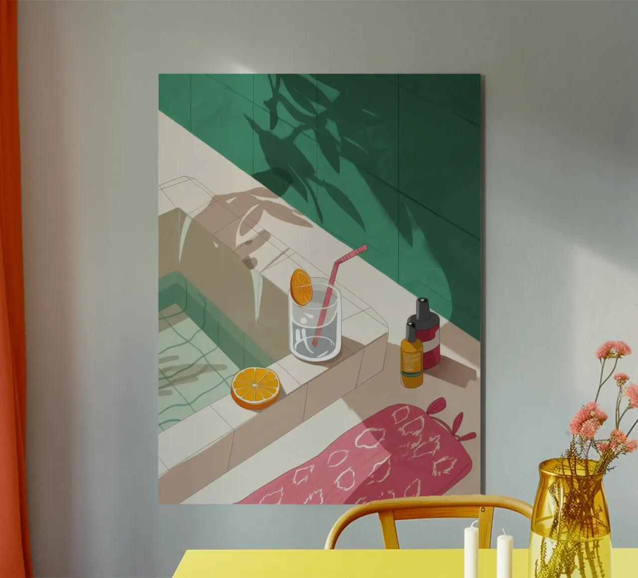 Prendere il sole Gioco di ombre alluminio dibond da Muse Artworks