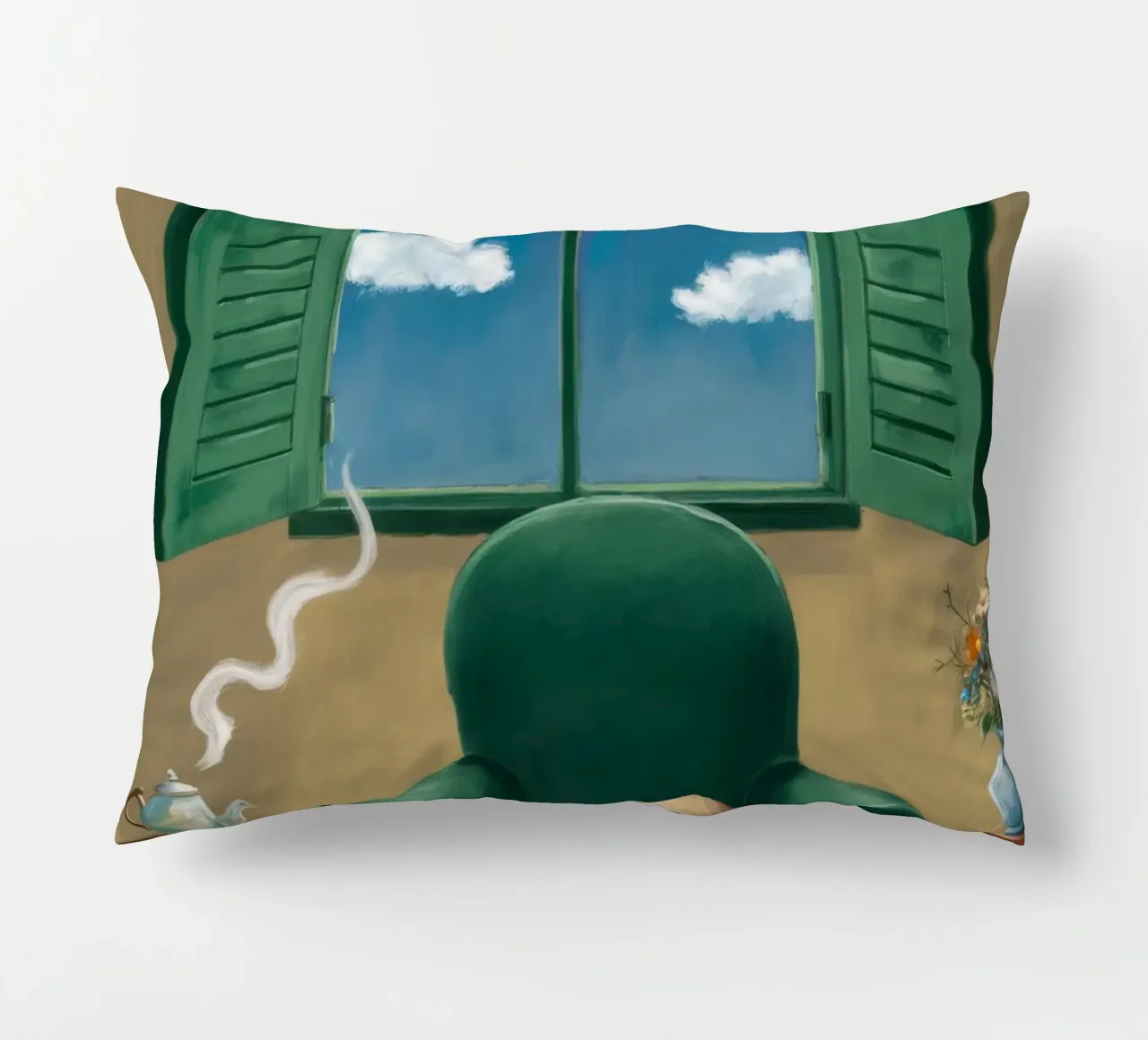 Green Armchair Respite decorative cushion by FadeAura
