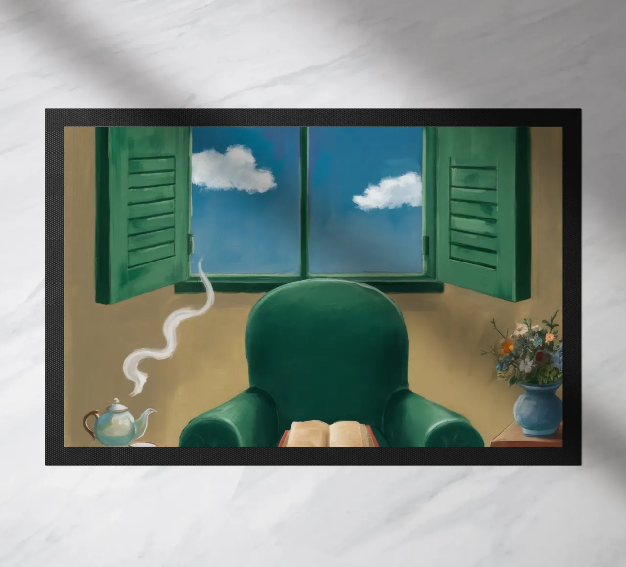 Poltrona verde zerbino da FadeAura