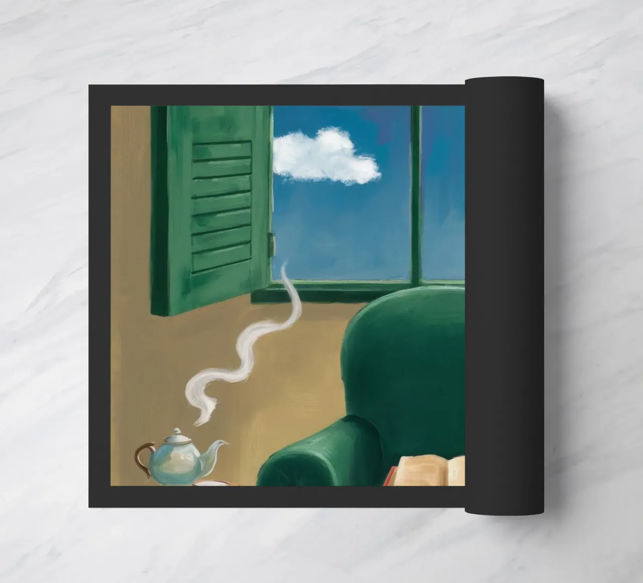 Poltrona verde zerbino da FadeAura