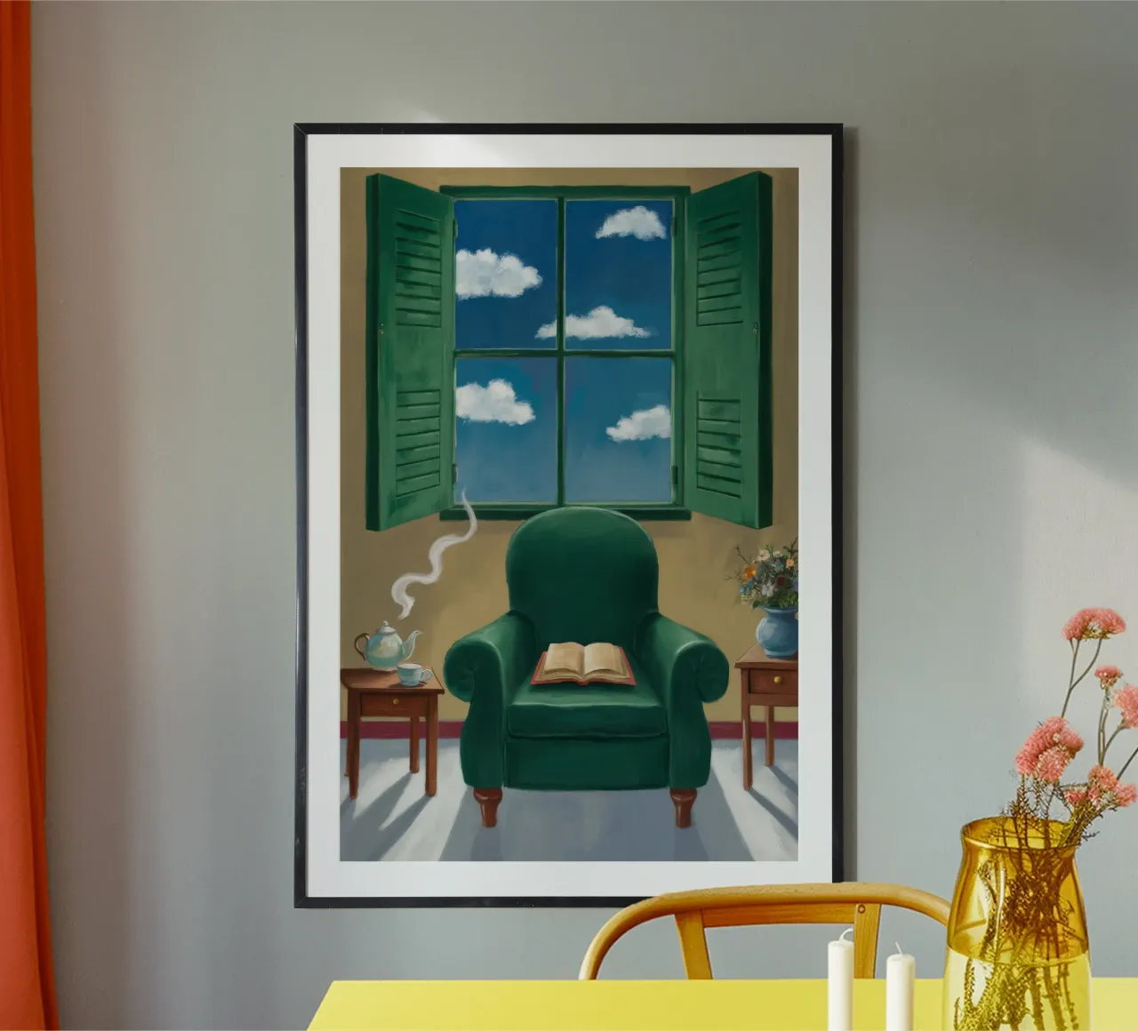 Poltrona verde poster da FadeAura