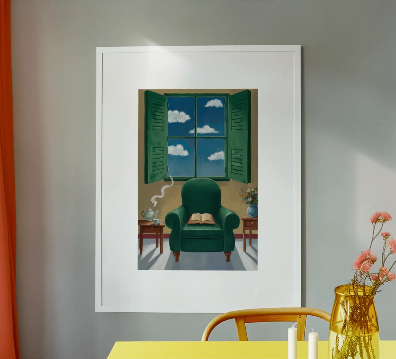 Poltrona verde poster da FadeAura