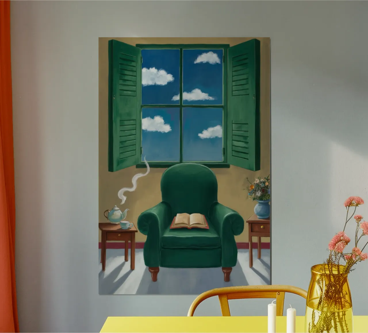 Poltrona verde poster da FadeAura