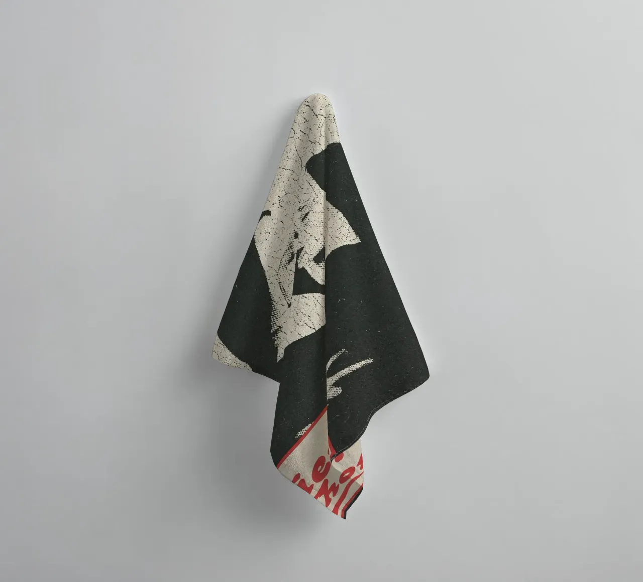 twee zoenende nonnen badhanddoek van maluniq