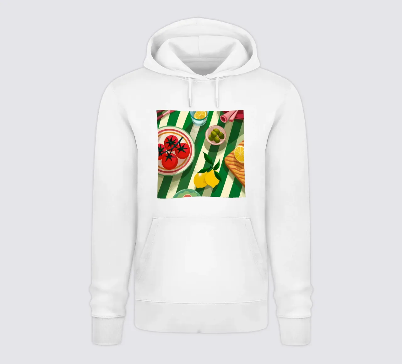 Tomato Salad Alfresco felpa con cappuccio da Muse Artworks